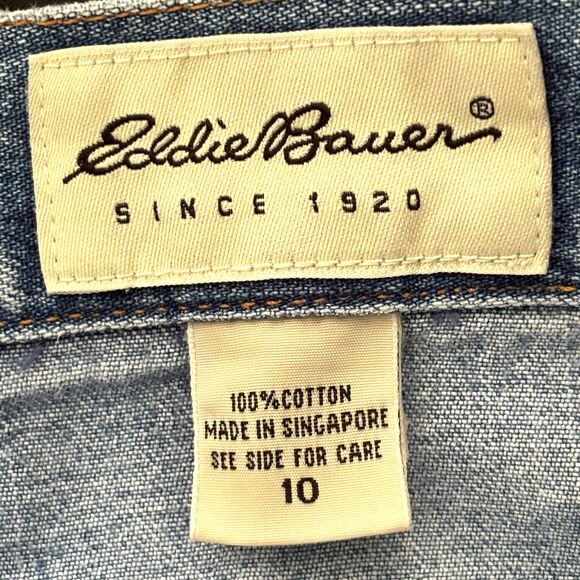 Eddie Bauer Cropped Denim Jeans Woman's Size 10 #R - Picture 4 of 5